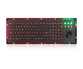 stainless steel keyboard with trackball